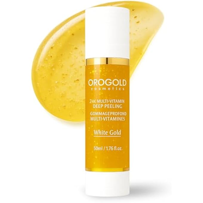 Orogold مقشر وجه عميق متعدد الفيتامينات من الذهب الأبيض 24 قيراط، 50 مل / 1.76 أونصة سائلة. - Image 1